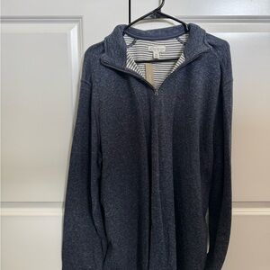 J. Crew Dark Gray Zip-Up Sweater
